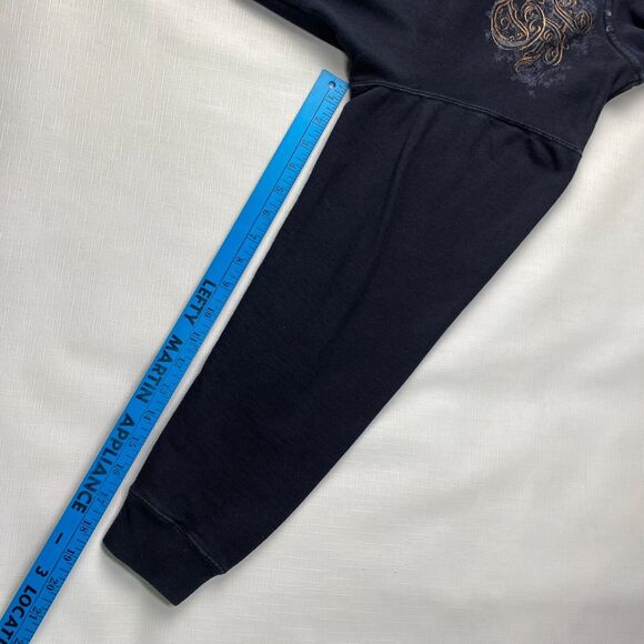 Harley-Davidson GOLD WINGS Blue Full Zip Sweatshirt! J&L SIOUX FALLS SD Sz M - Picture 9 of 16